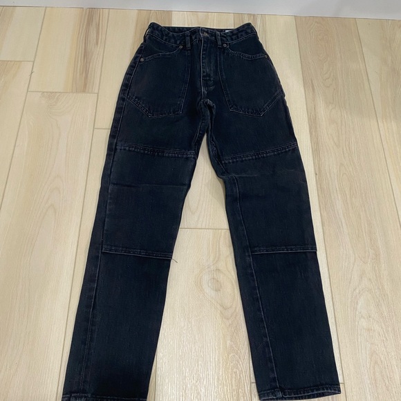 GAMINE Madame X Dungaree Womens Jeans Size 26 High Rise Denim - Picture 1 of 9